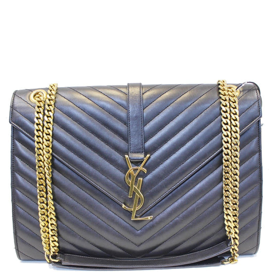 Saint Laurent Large Monogram Envelope Chain Shoulder Bag – Faraway