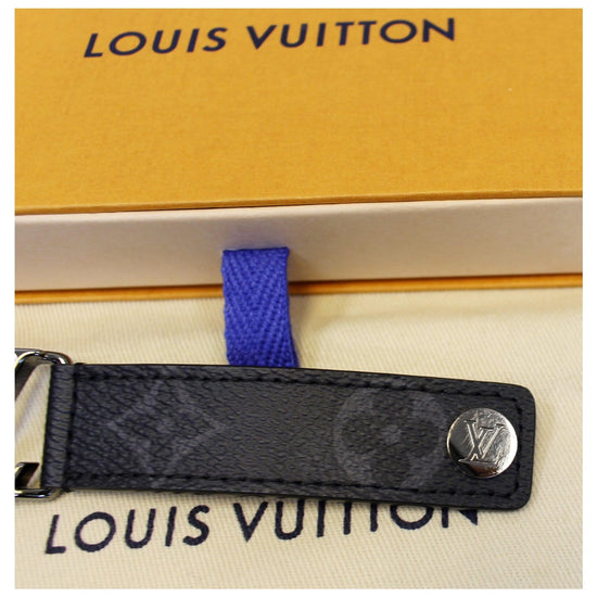 Pulsera Louis Vuitton Hockenheim Monogram Eclipse Canvas Pulsera para  hombre M6295E negro