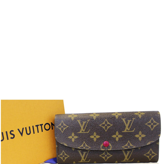 Louis Vuitton Emilie Wallet Monogram Fuchsia in Coated Canvas with  Gold-tone - US