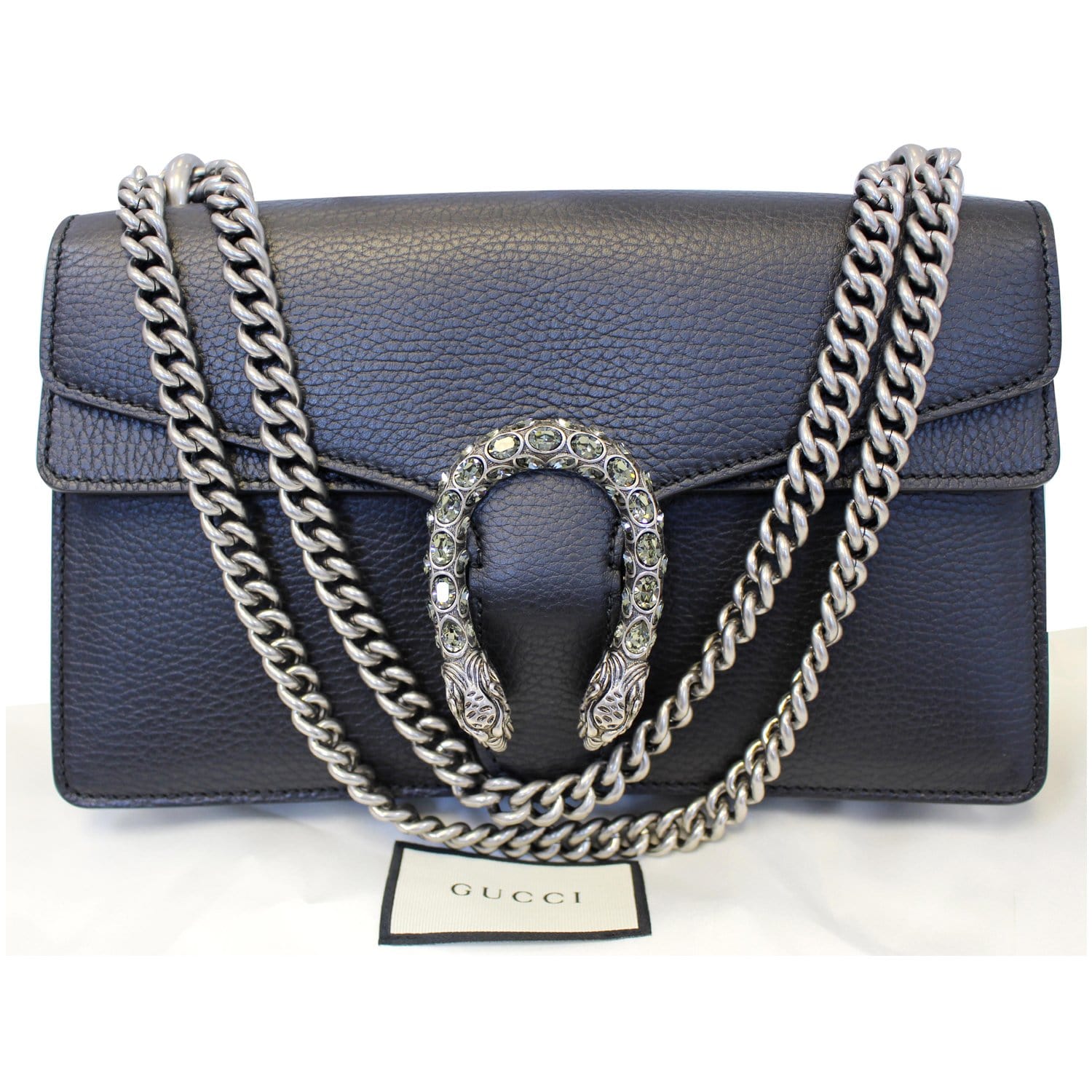 Gucci Shoulder Bag Dionysus Small Leather Black