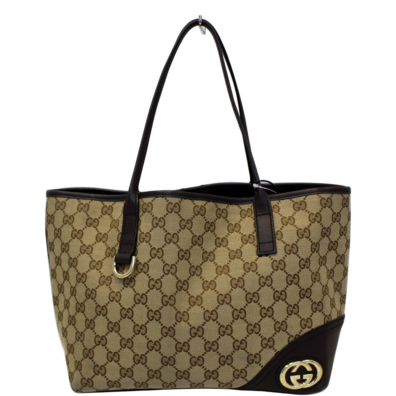 Gucci Black GG Monogram Canvas Shoulder Bag