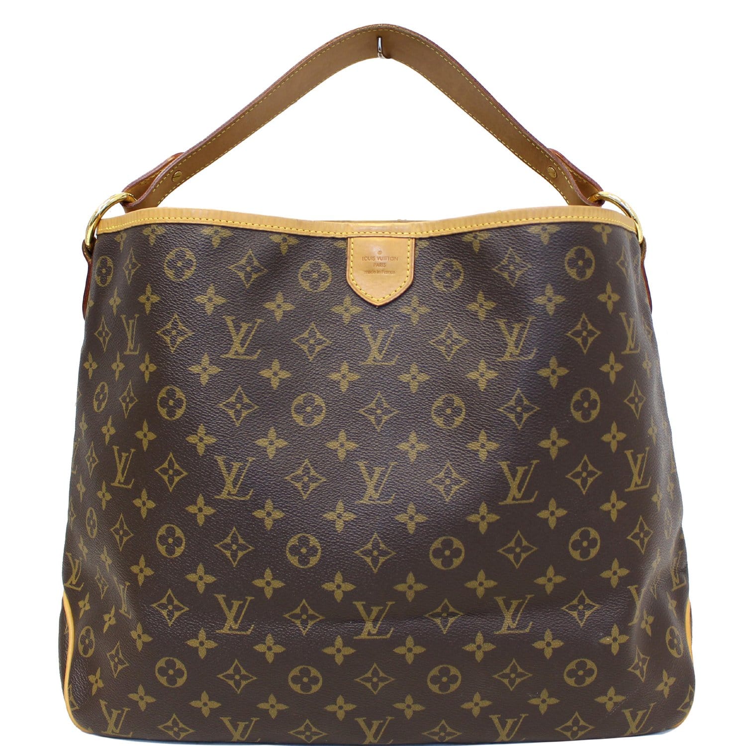 Louis Vuitton Delightful MM Tote Monogram Canvas Shoulder Bag added insert  at 1stDibs