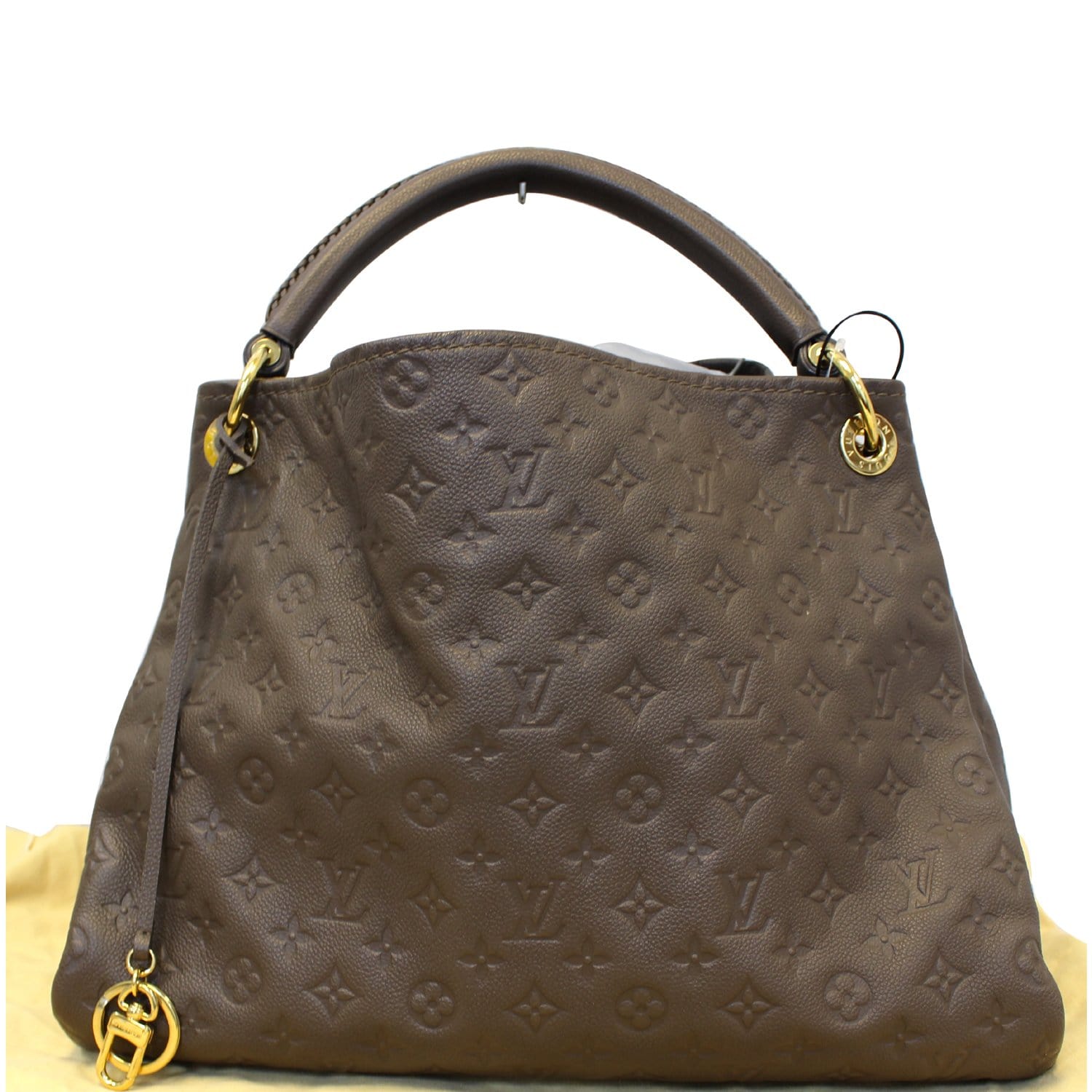 LOUIS VUITTON Artsy MM Monogram Empreinte Leather Shoulder Bag Terre-US