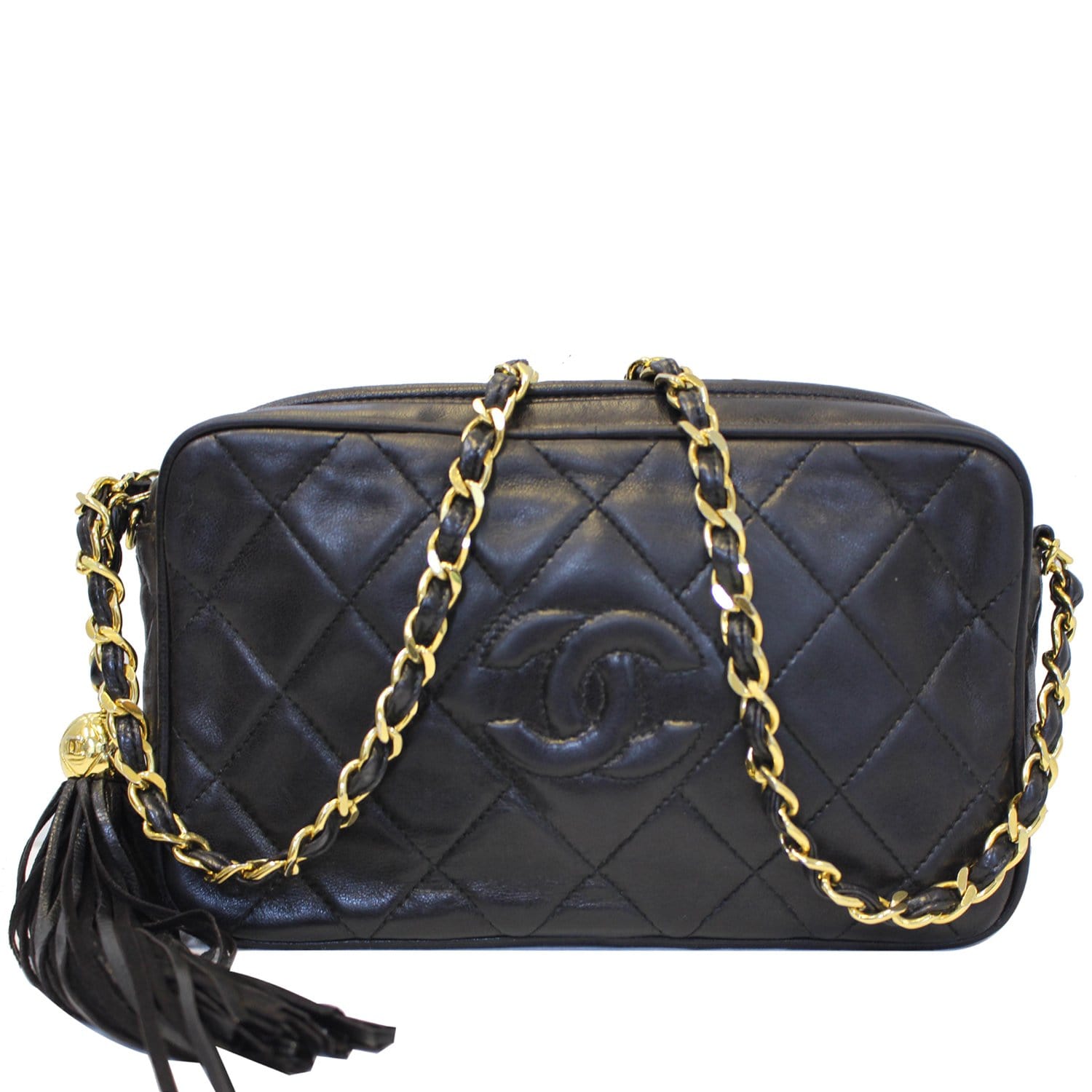 Chanel Tassel Camera Bag - Black Shoulder Bags, Handbags