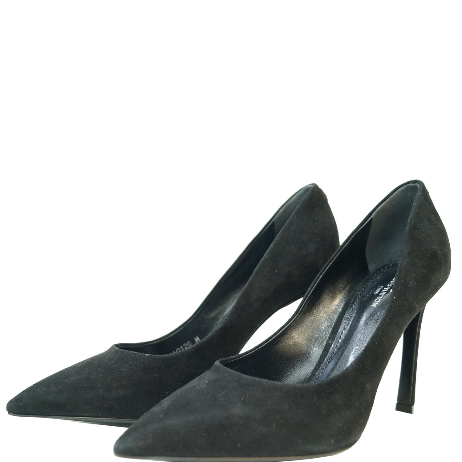 Pre-owned Louis Vuitton Black Leather Call Back Pointed Toe Pumps