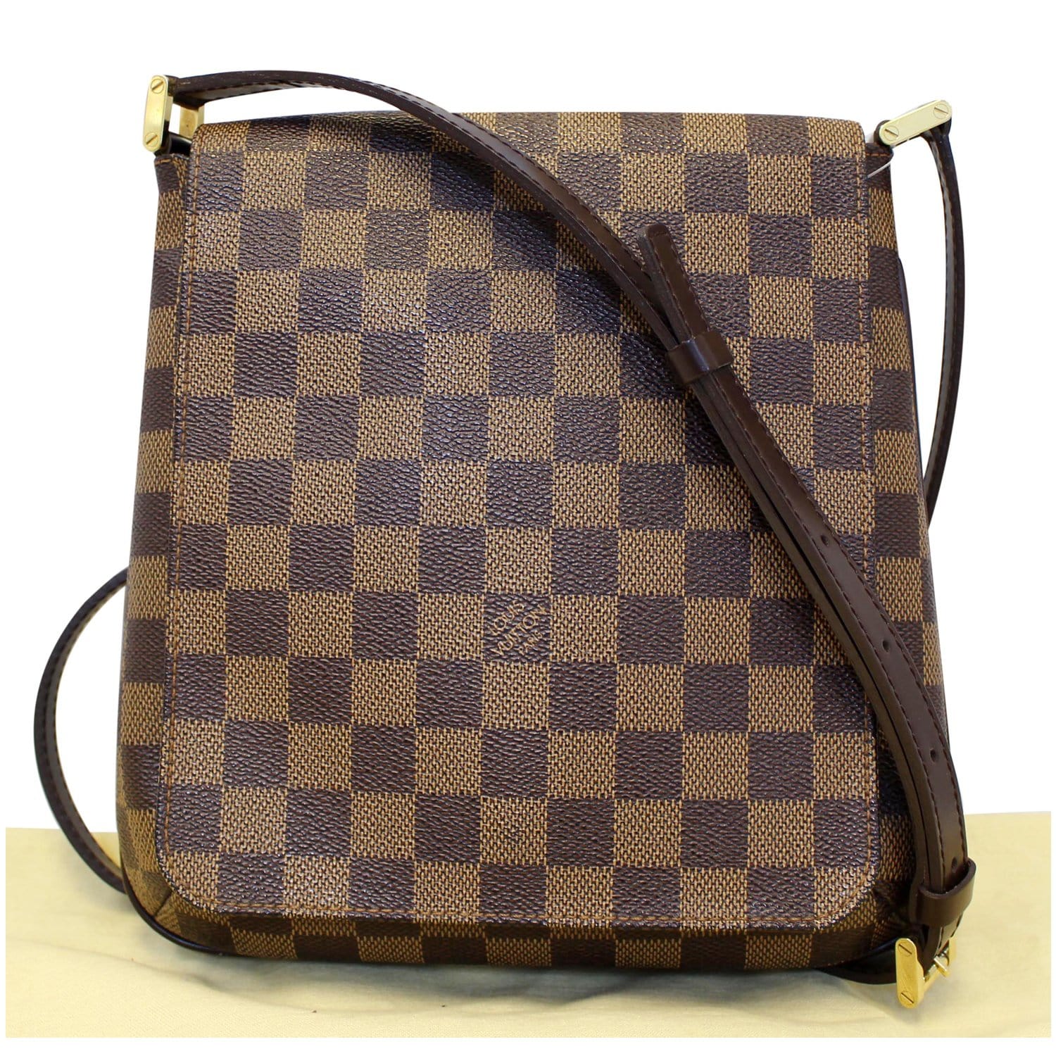 LOUIS VUITTON Musette Salsa Damier Ebene Crossbody Bag Brown-US