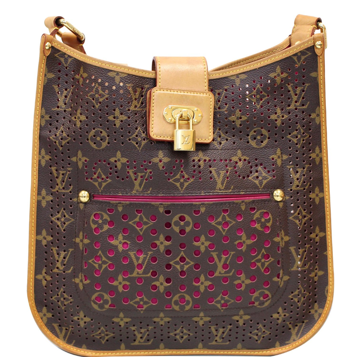 LOUIS VUITTON Perforated Musette Monogram Canvas Crossbody Bag Brown-US