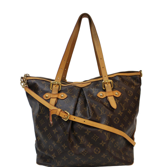 Palermo leather handbag Louis Vuitton Brown in Leather - 29638709