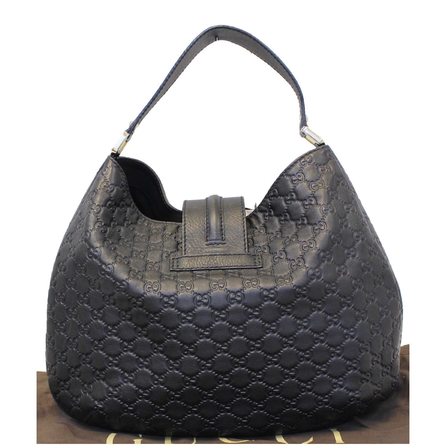 Gucci Emily Guccissima Leather Hobo Handbag 322226 Black Bag  Amazonin  Shoes  Handbags