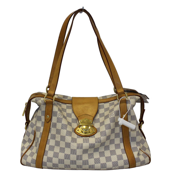 LOUIS VUITTON Damier Azur Stresa PM Tote Bag N42220 LV Auth 31755