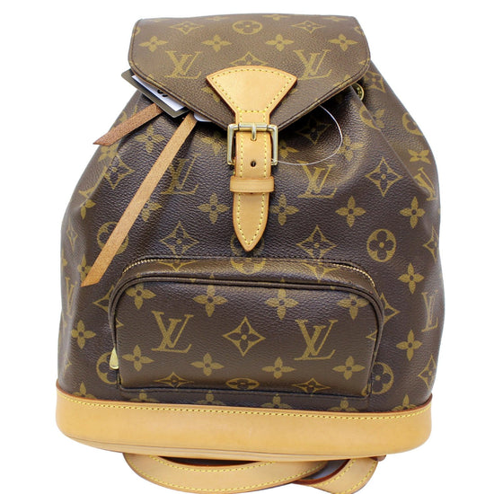 Louis Vuitton Brown Canvas Monogram Montsouris PM Backpack Louis