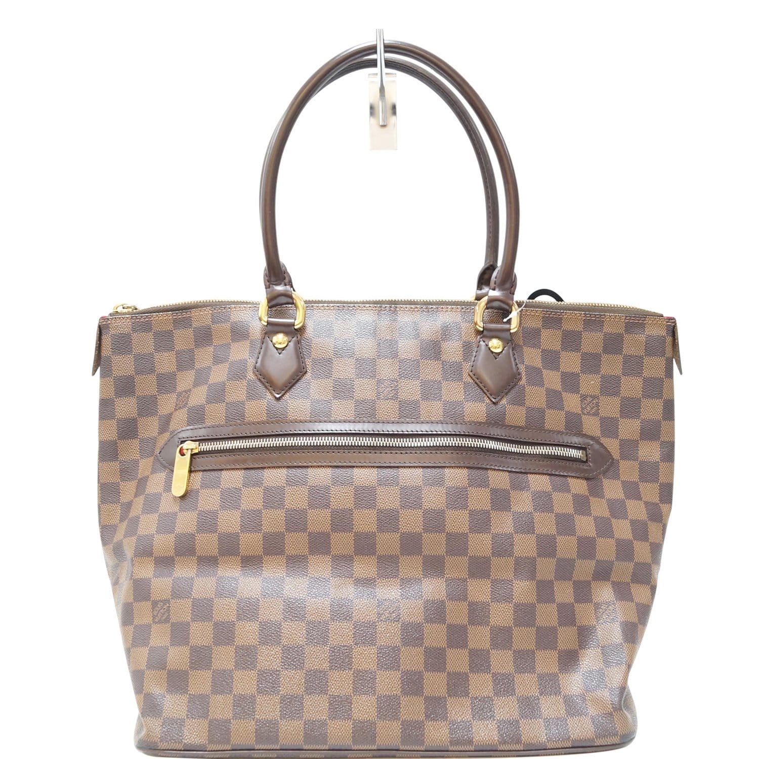 LOUIS VUITTON Damier Ebene Saleya GM Shoulder Tote Bag