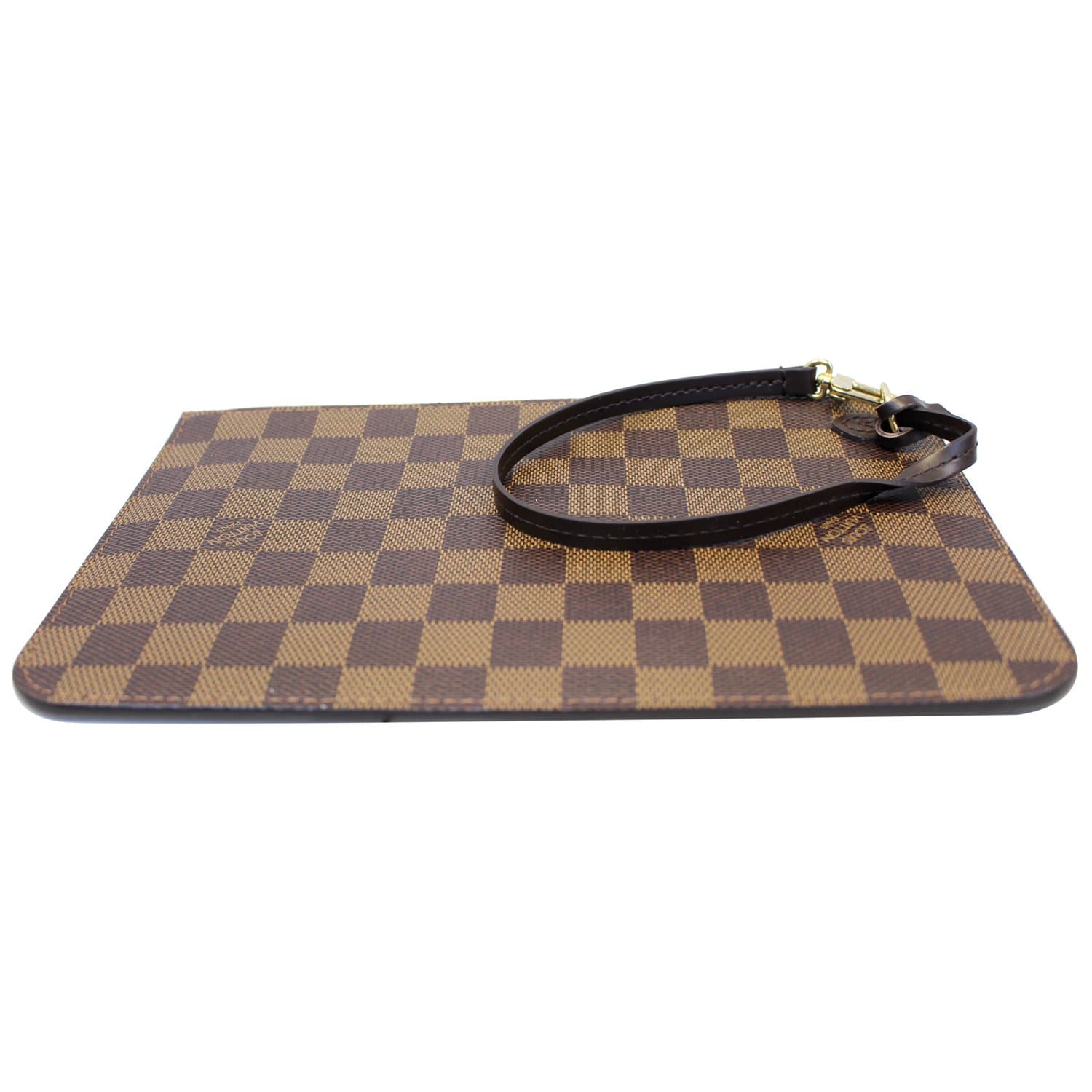 LOUIS VUITTON Damier Ebene Pochette Wristlet Pouch Neverfull GM