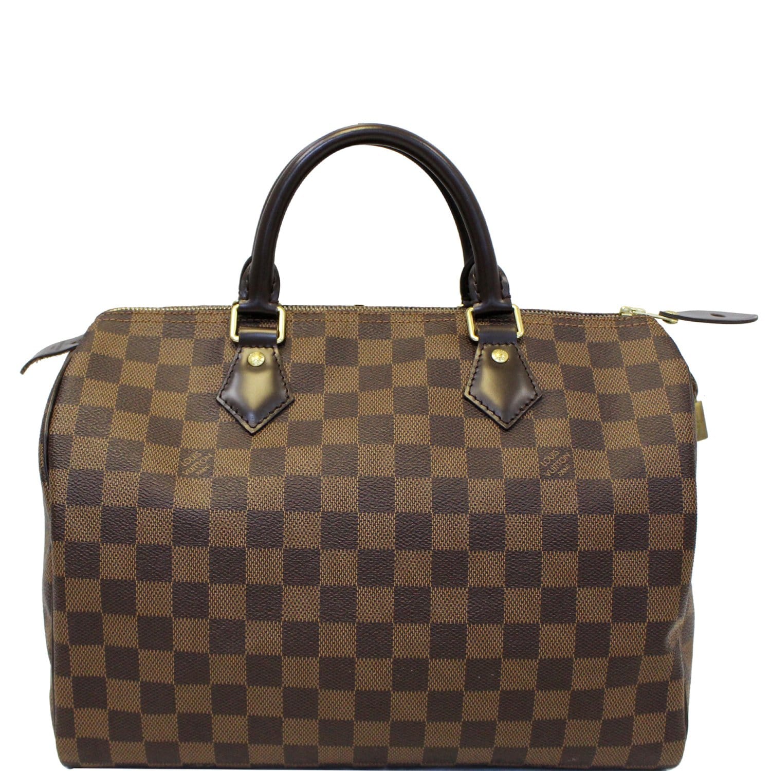 Speedy bandoulière leather handbag Louis Vuitton Brown in Leather - 32039404