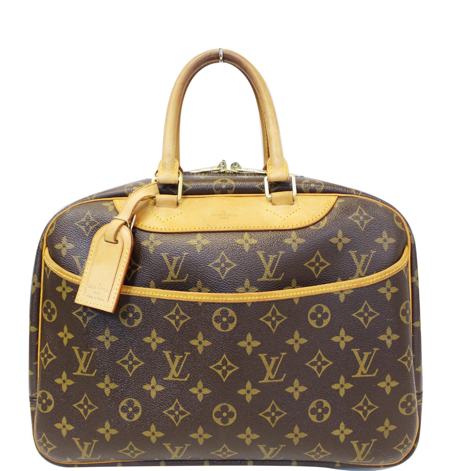 LOUIS VUITTON Monogram Deauville Bag + Free Bag Charm