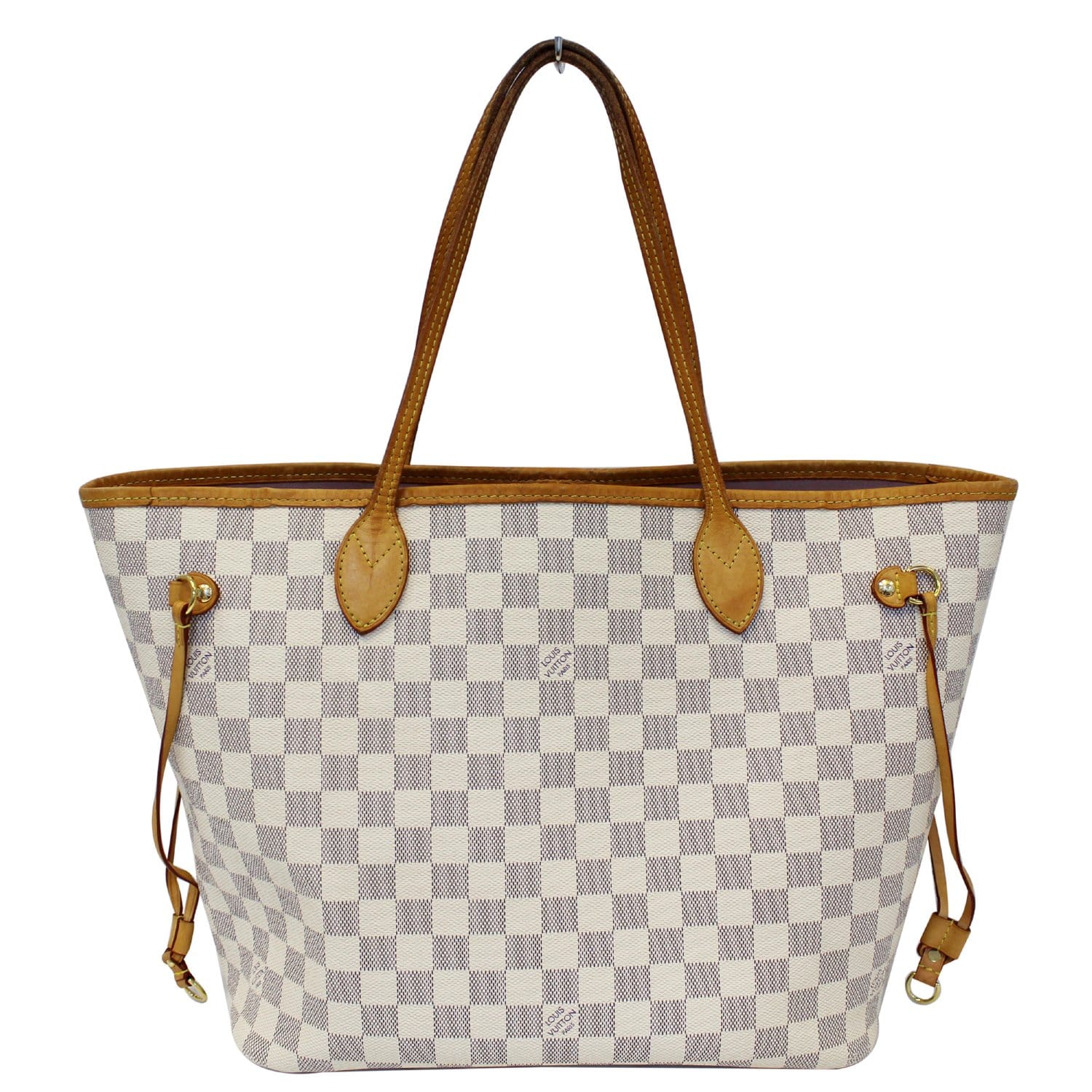 LOUIS VUITTON Neverfull MM Damier Azur Tote Shoulder Bag