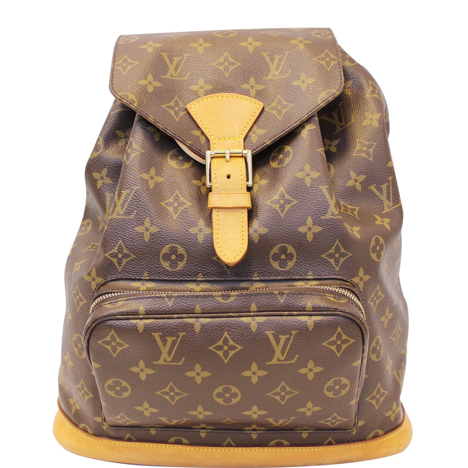 LOUIS VUITTON Montsouris GM Monogram Canvas Backpack Bag Brown-US