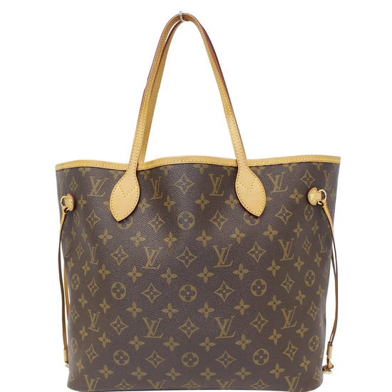 Louis Vuitton Neverfull GM Monogram Canvas Tote Bag with yellow interior