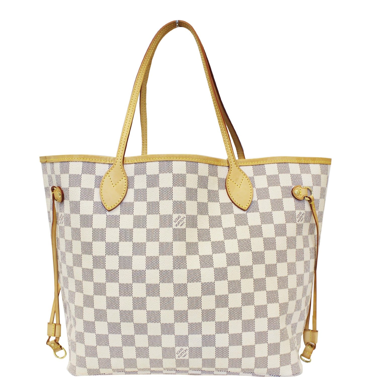 Louis Vuitton Neverfull MM Damier Azur Tote Shoulder Bag