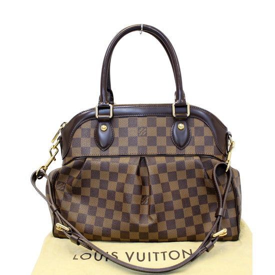 LOUIS VUITTON Trevi PM Damier Ebene Brown Shoulder Bag-US