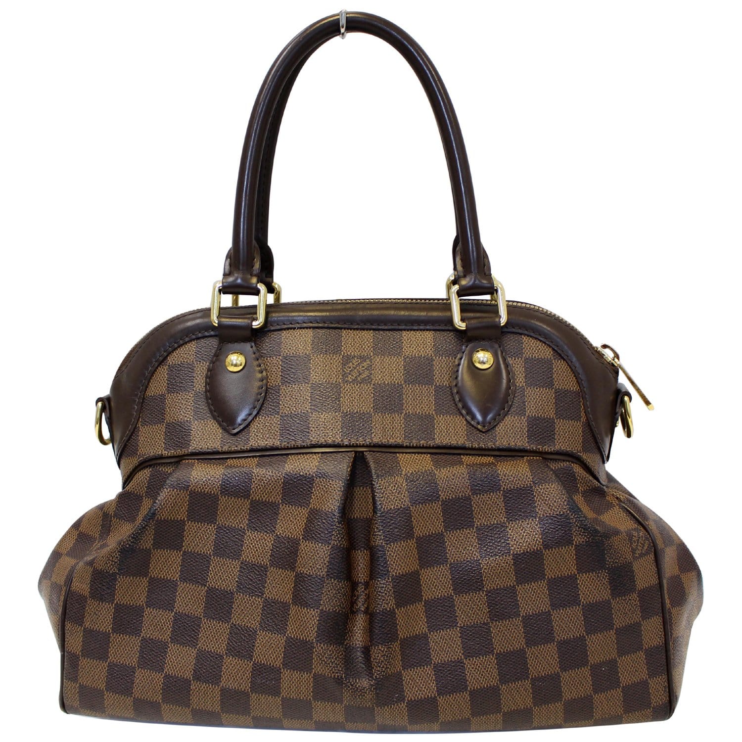 Louis Vuitton Damier Ebene Trevi PM Shoulder Bag Brown