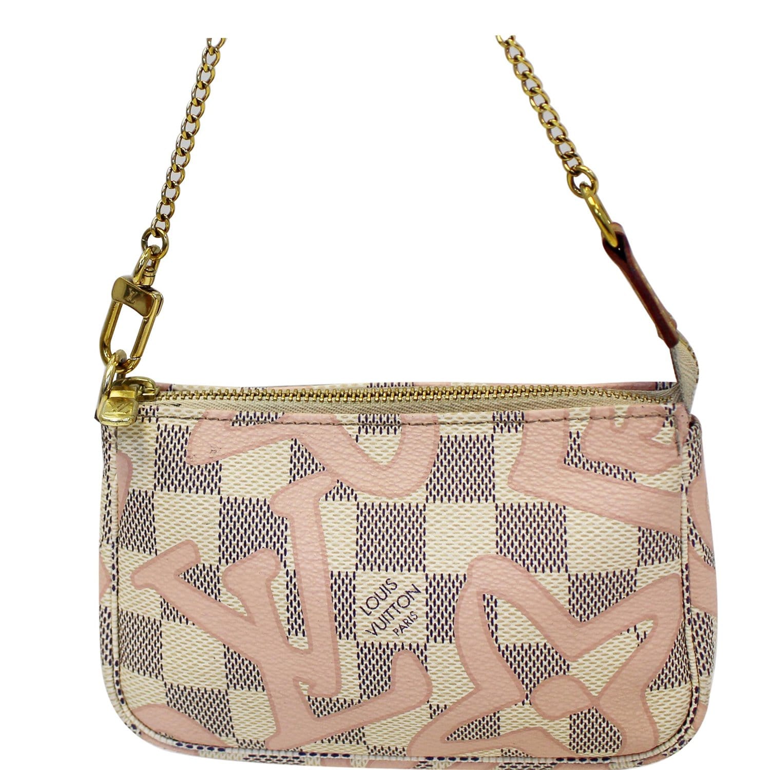 LOUIS VUITTON Tahitienne Mini Pochette Damier Azur Accessories Pouch-US