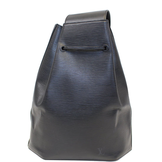 Louis Vuitton Sac a Dos Black Epi Leather Noir Asymmetrical Backpack