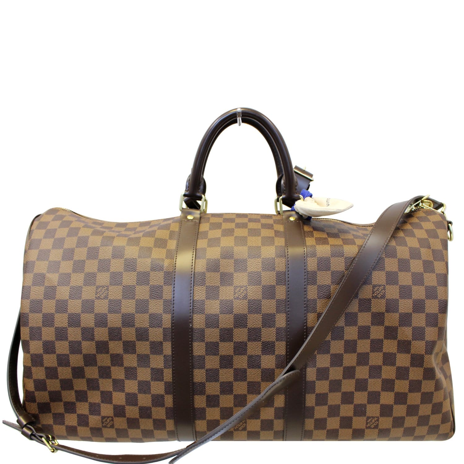 Keepall travel bag Louis Vuitton Brown in Plastic - 31348077