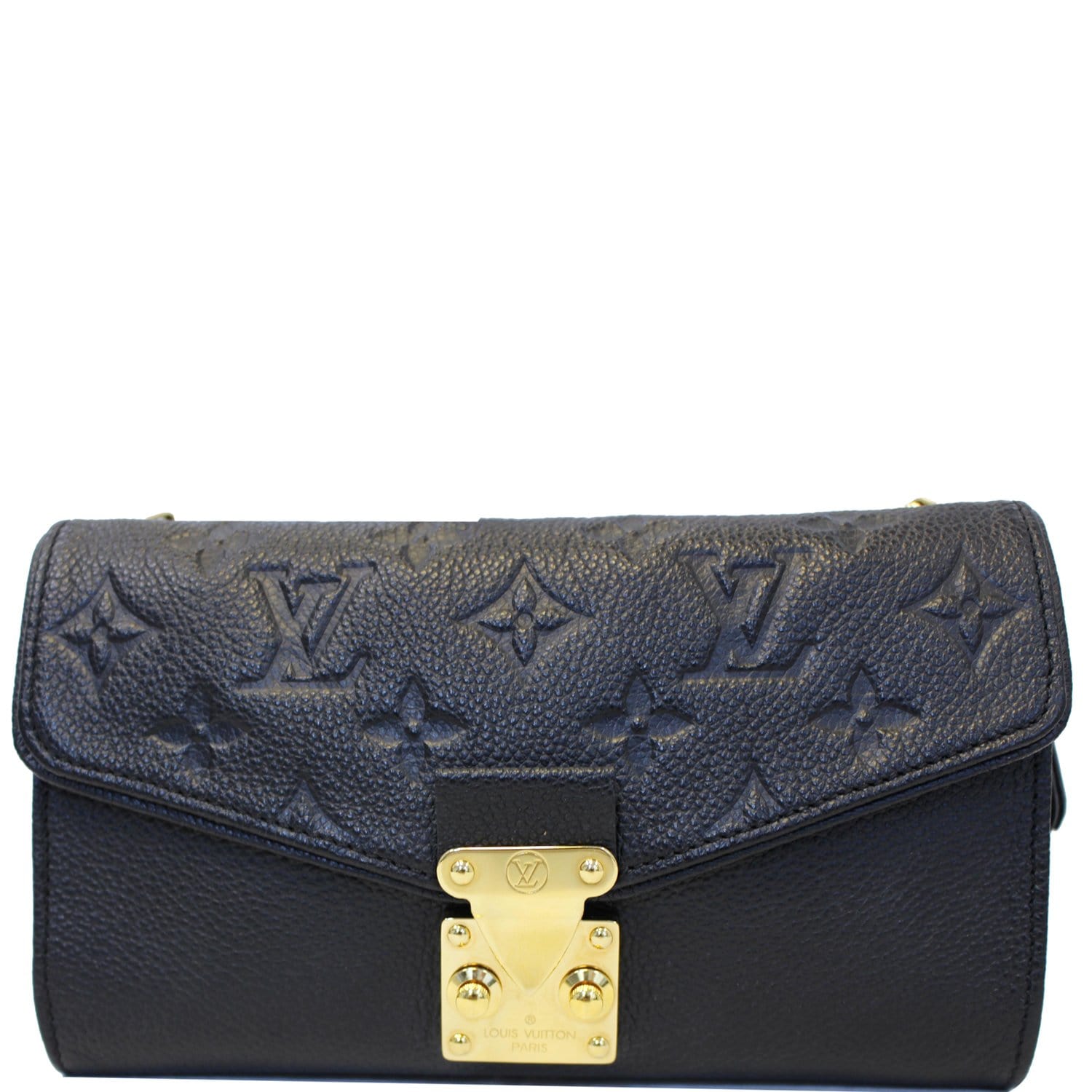 Pochette Louis Vuitton en cuir damier empreinte noir - Julianne