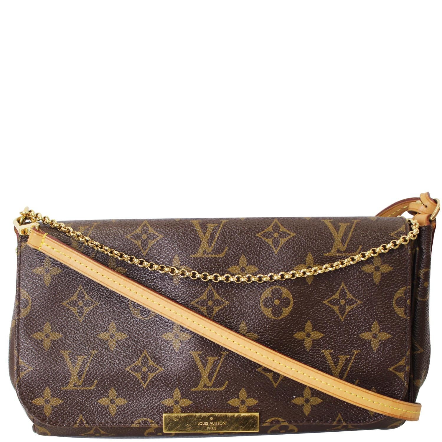 Louis Vuitton Favorite MM Monogram Canvas Clutch Purse Crossbody Hand Bag  M40718 Pre owned Brown Leather ref.673991 - Joli Closet