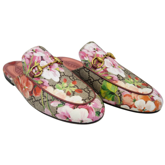 Gucci princetown gg blooms on sale slipper