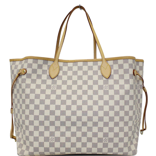 Louis Vuitton Neverfull Damier Azur GM Rose Ballerina Lining in Coated  Canvas with Gold-tone - US