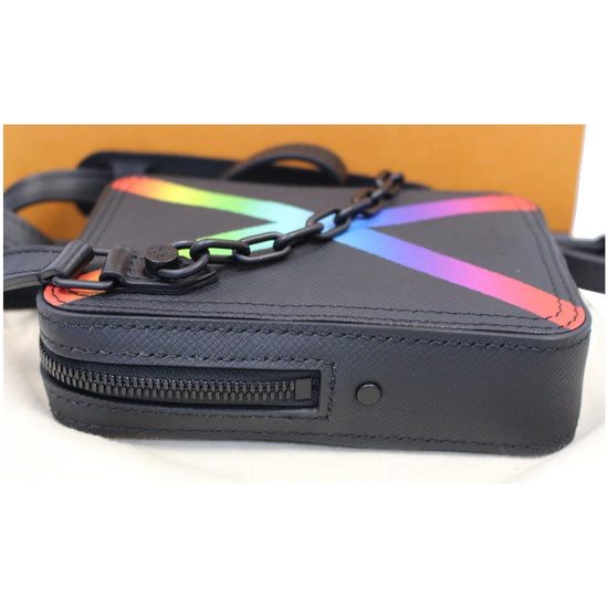 Louis Vuitton Danube Messenger Taiga Black/Rainbow