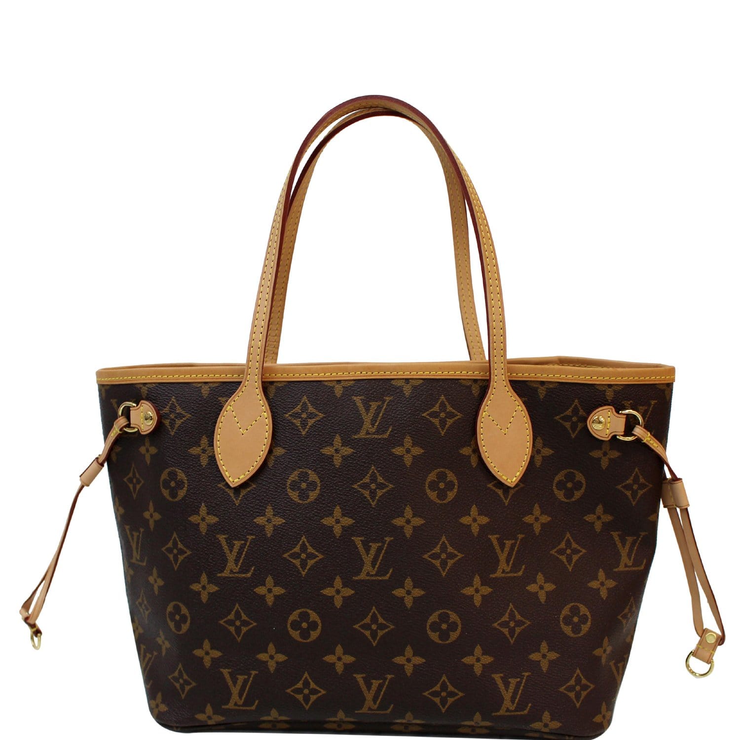 Louis Vuitton Classic Monogram Neverfull PM Tote Shoulder Bag