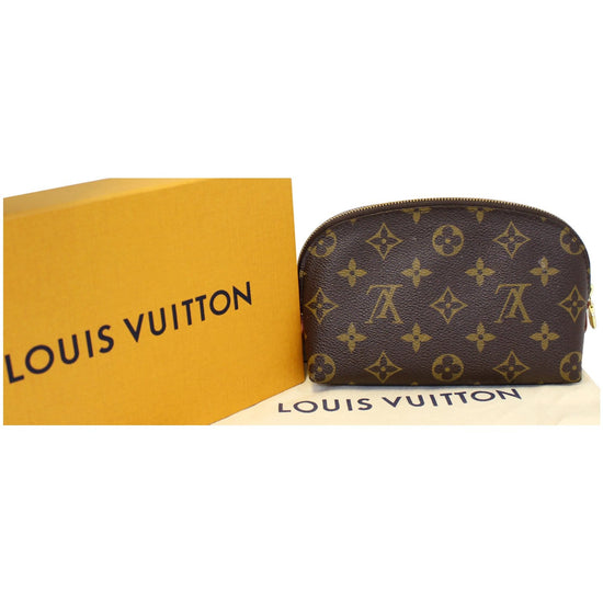 LOUIS VUITTON Monogram Canvas Cosmetic Pouch Brown-US