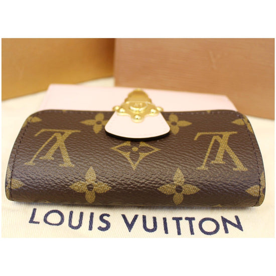 Louis Vuitton Monogram Canvas & Rose Ballerine Vernis Cherrywood Wallet