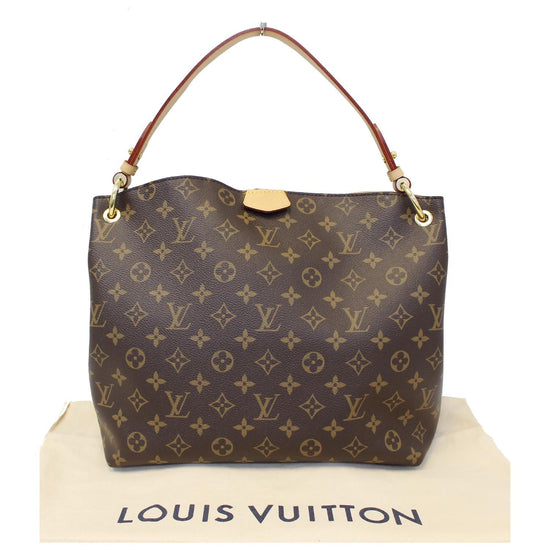 Louis+Vuitton+Graceful+Shoulder+Bag+PM+Brown%2FBlack+Canvas for