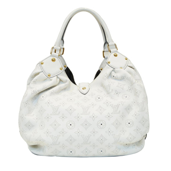 Mahina leather handbag Louis Vuitton White in Leather - 26461207