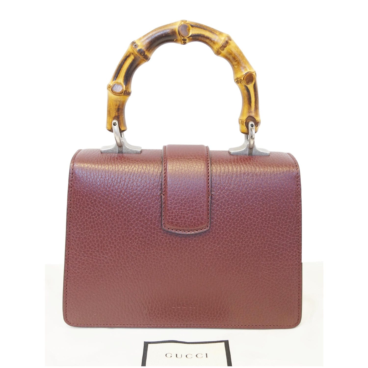 GUCCI Dionysus Mini Leather Top Handle Shoulder Bag Red 523367