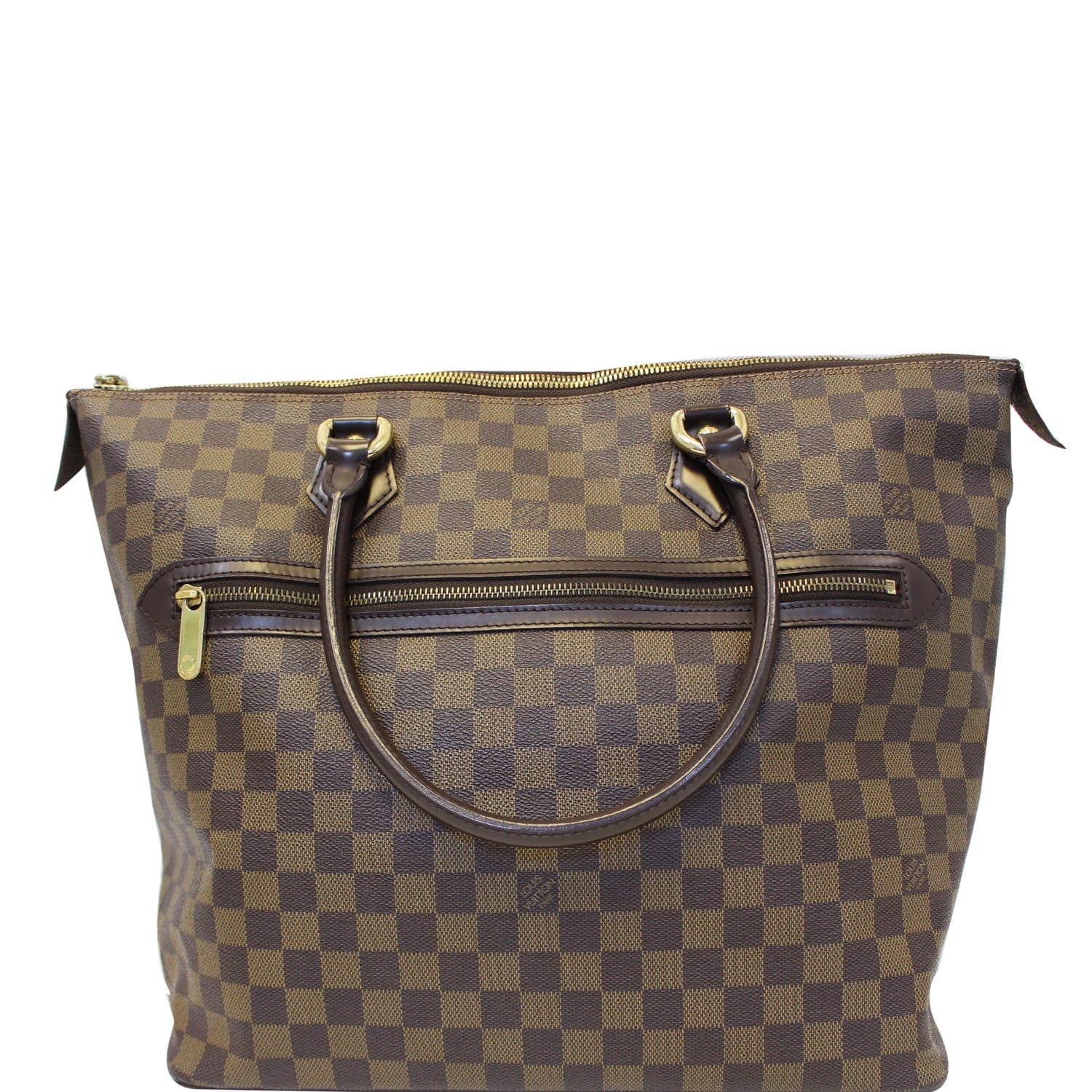 LOUIS VUITTON Saleya GM Damier Ebene Shoulder Bag Brown