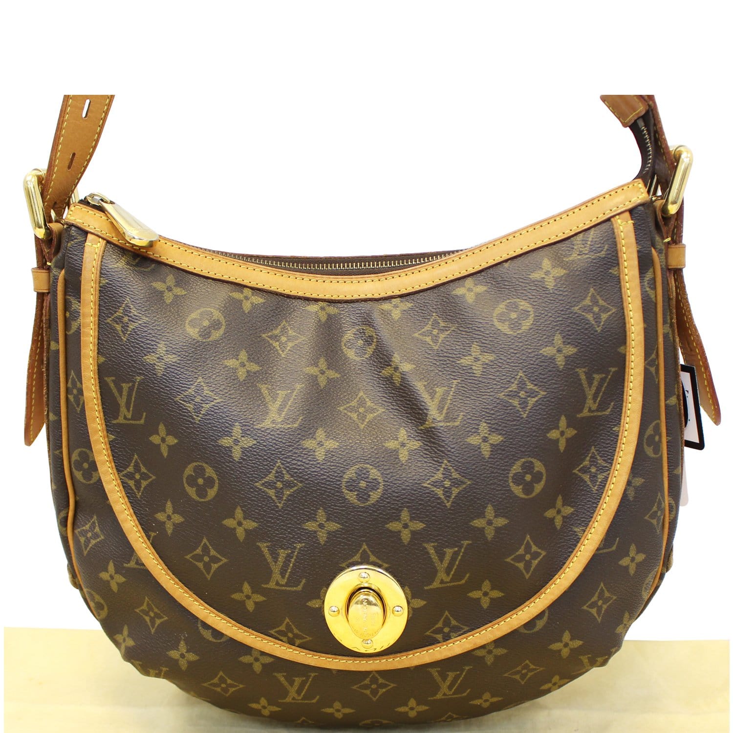 Louis Vuitton Tulum Brown Canvas Shoulder Bag (Pre-Owned)