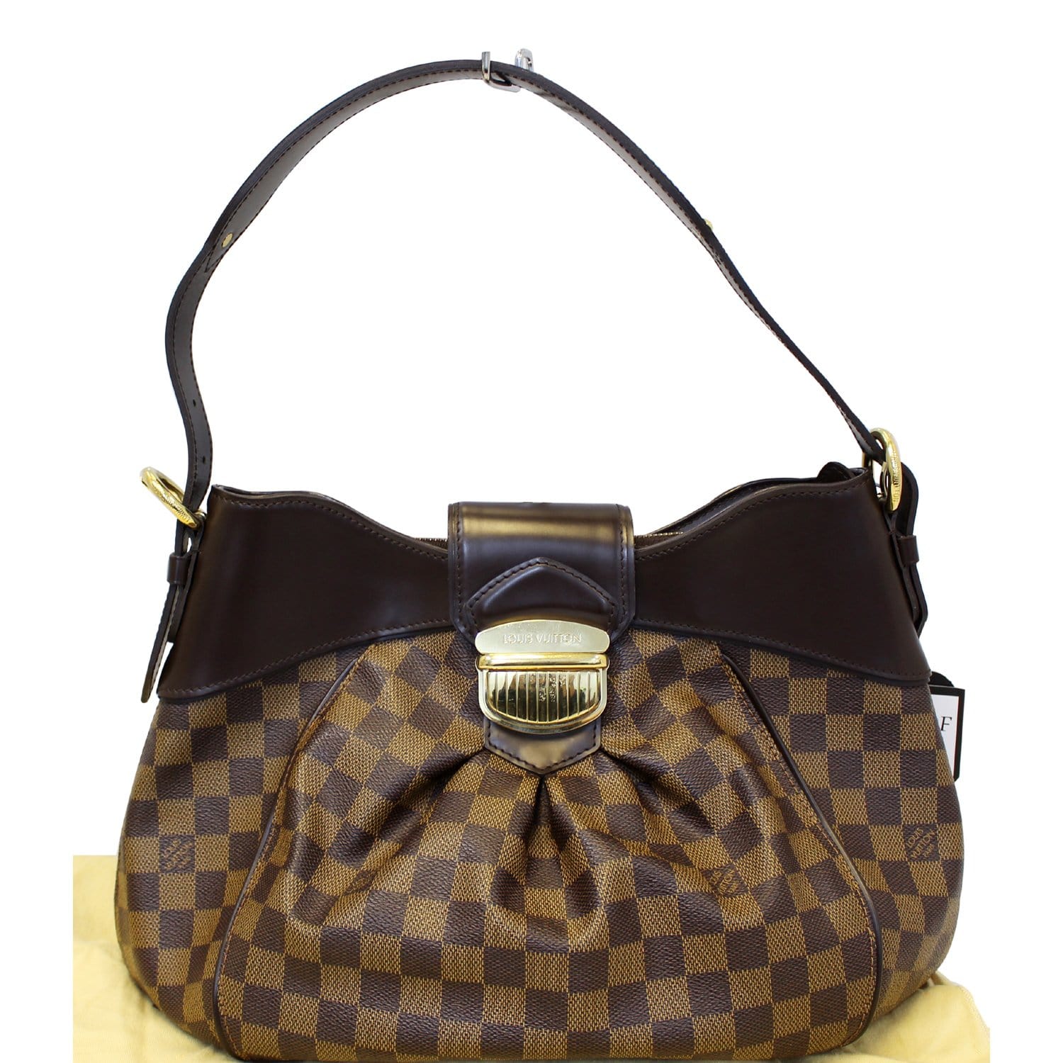 Louis Vuitton 'Sistina MM' Damier Ebène Canvas Shoulder Bag