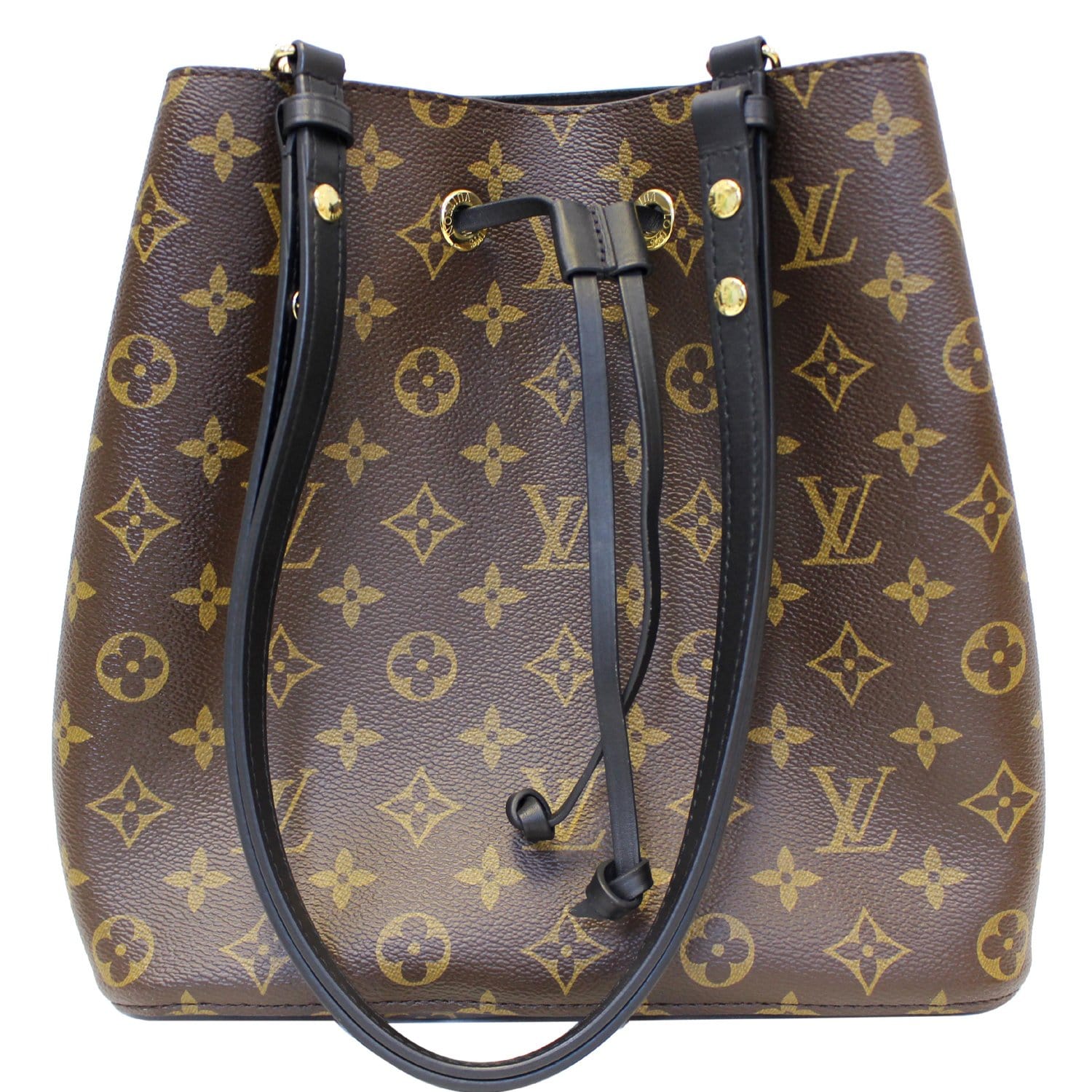 LOUIS VUITTON Neonoe Monogram Canvas Shoulder Bag Black-US