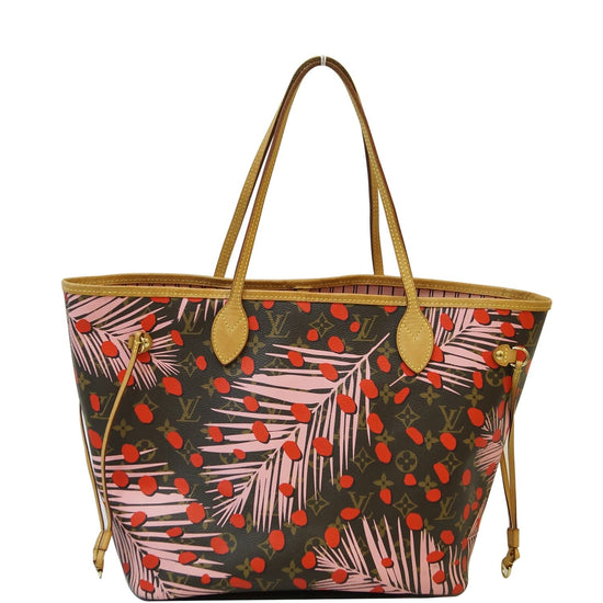 Louis Vuitton Rare Palm Springs Jungle Dots Neverfull MM Tote with