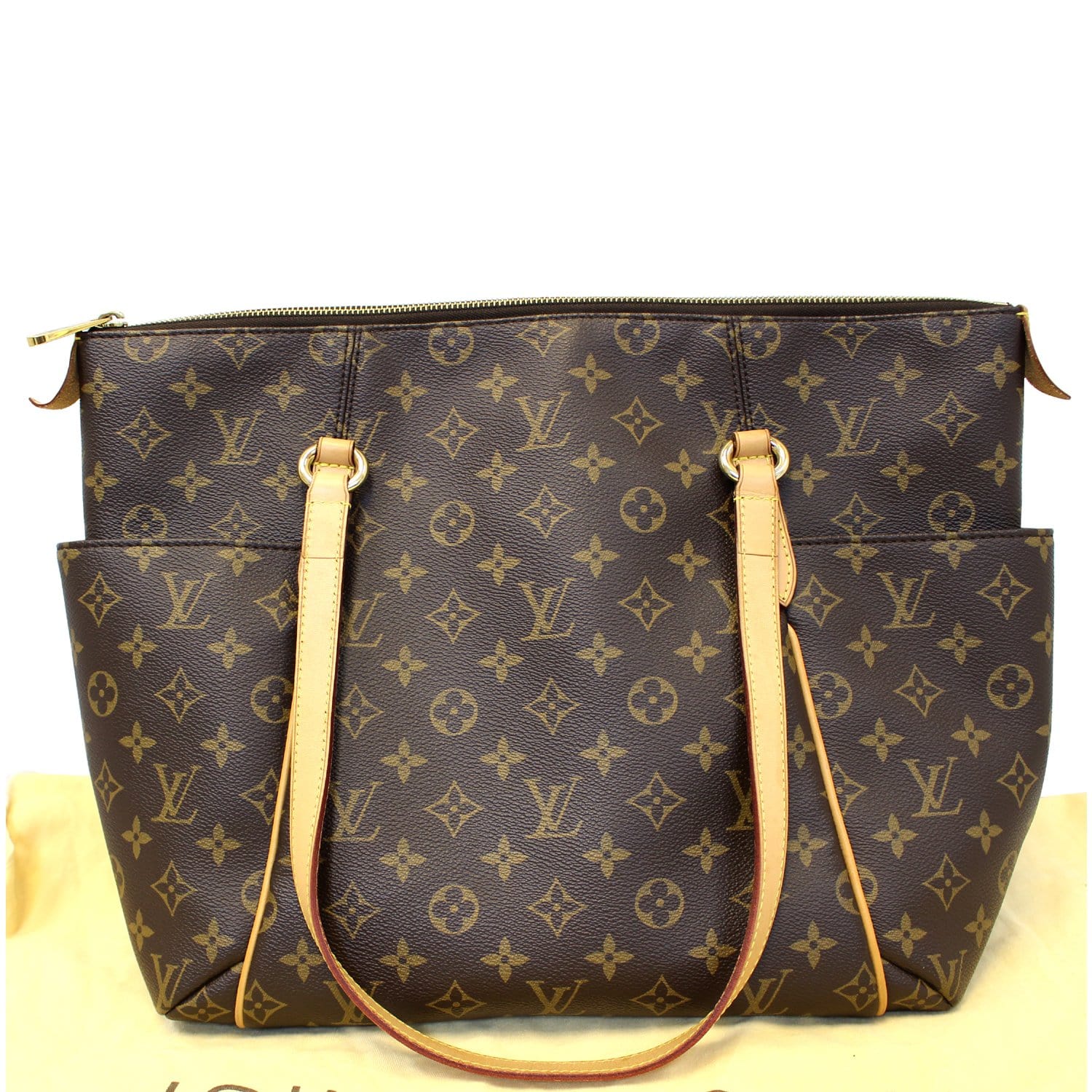 LOUIS VUITTON Totally MM Monogram Canvas Shoulder Bag Brown