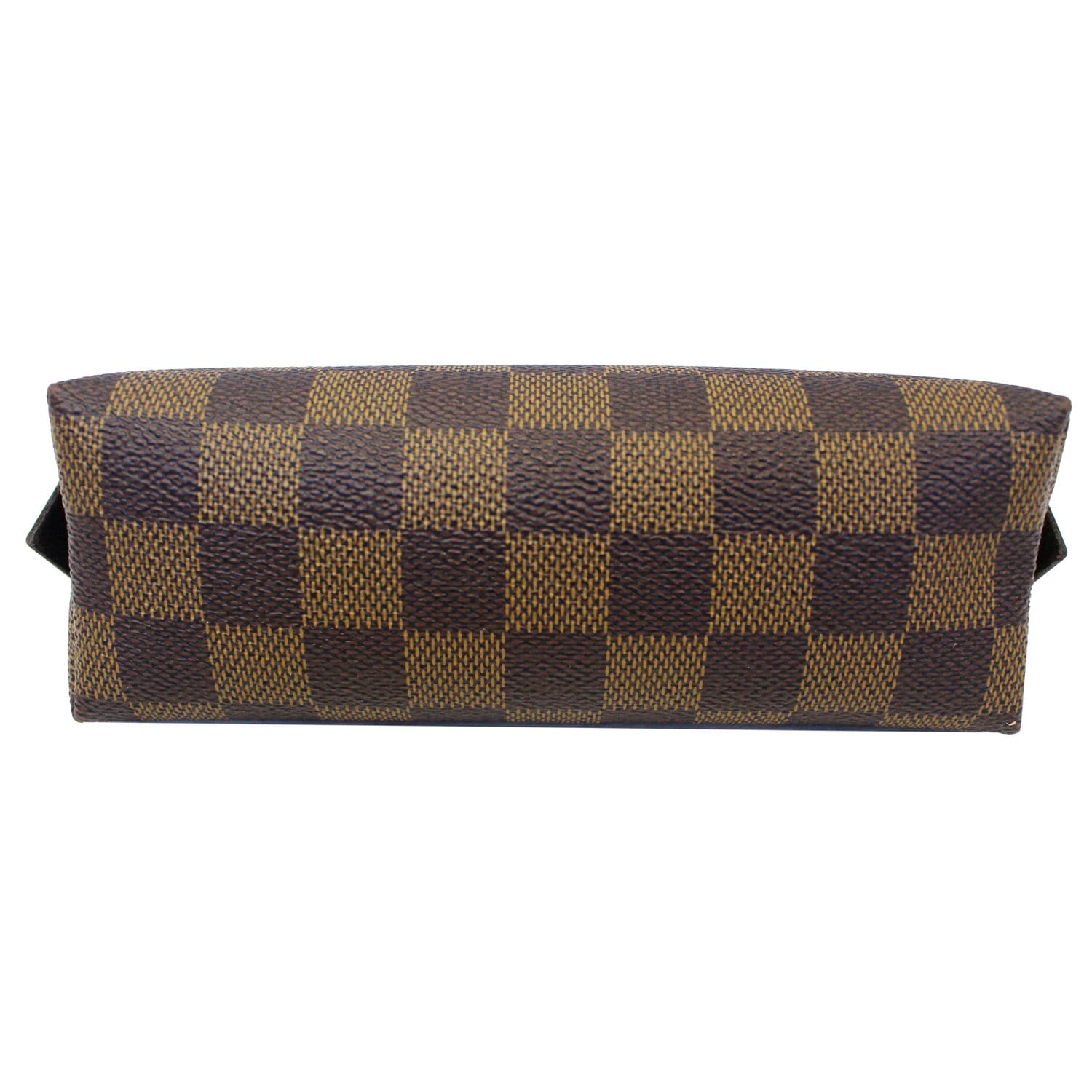 LOUIS VUITTON Damier Ebene Cosmetic Pouch Brown