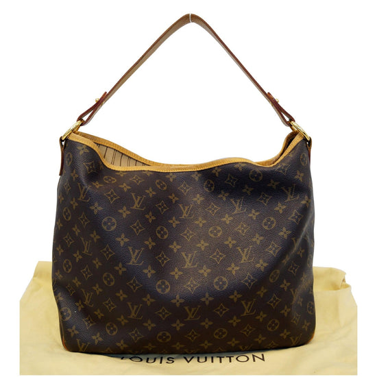 🌸 Louis Vuitton Delightful MM Monogram Beige Shoulder Bag (FL0111)+  Receipt 🌸