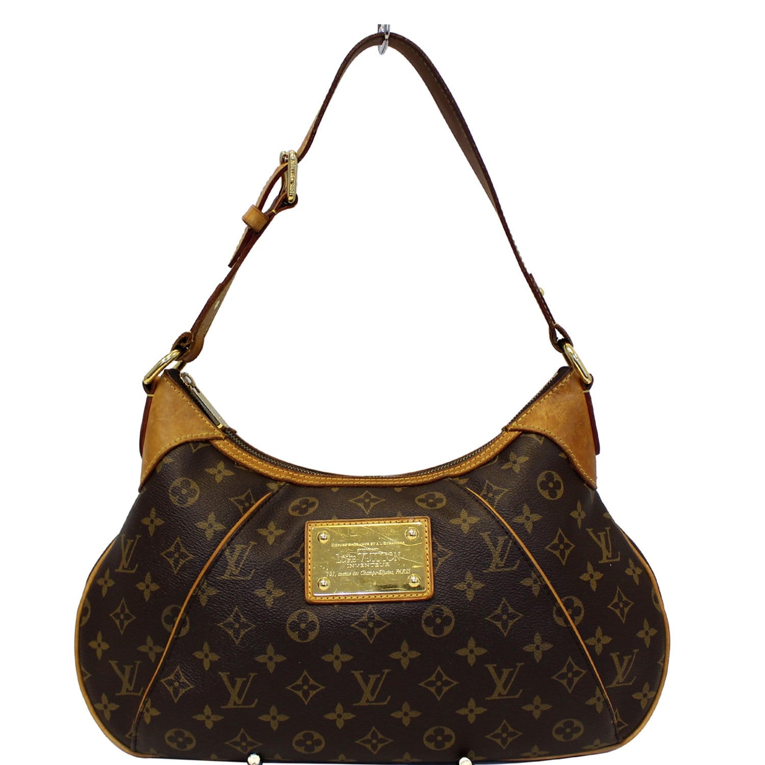 Thames cloth handbag Louis Vuitton Brown in Cloth - 23838091
