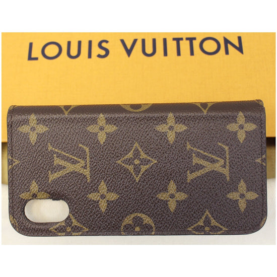 LOUIS VUITTON IPhone 7 Plus Folio Monogram Canvas Phone Case Brown-US