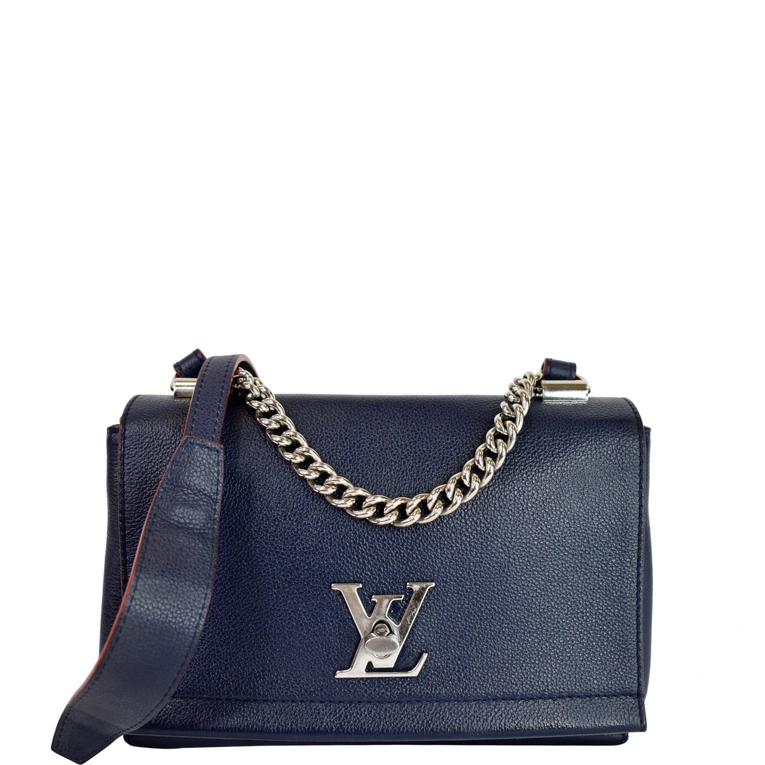 Locky bb leather handbag Louis Vuitton Blue in Leather - 25087204